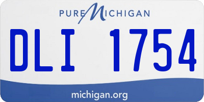 MI license plate DLI1754