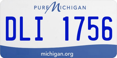 MI license plate DLI1756