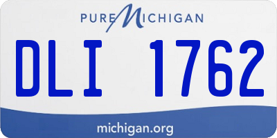 MI license plate DLI1762
