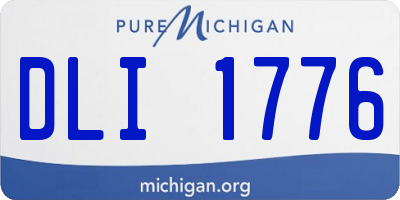 MI license plate DLI1776