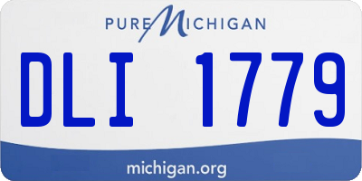 MI license plate DLI1779