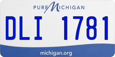 MI license plate DLI1781