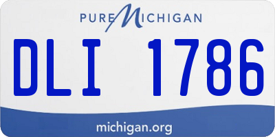 MI license plate DLI1786
