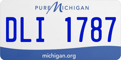 MI license plate DLI1787