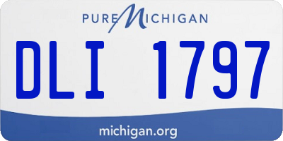 MI license plate DLI1797