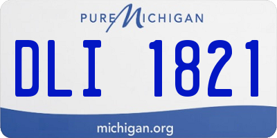 MI license plate DLI1821