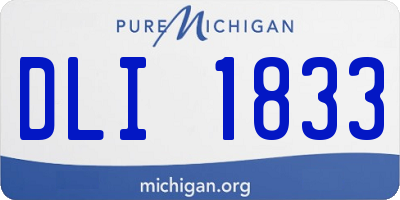 MI license plate DLI1833