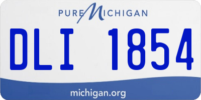 MI license plate DLI1854