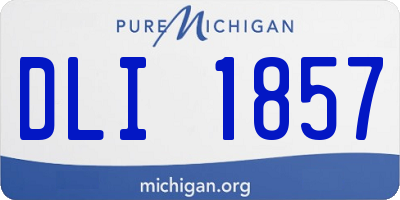 MI license plate DLI1857