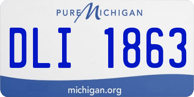 MI license plate DLI1863