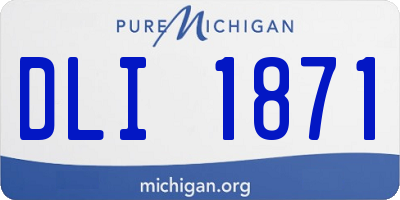 MI license plate DLI1871
