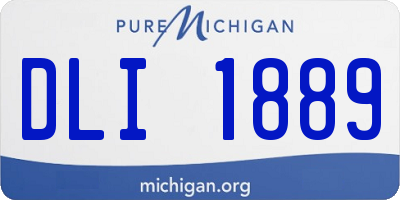 MI license plate DLI1889
