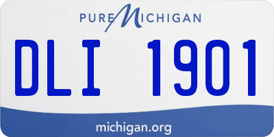 MI license plate DLI1901