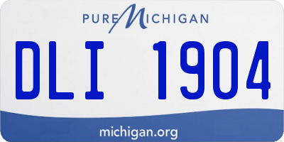 MI license plate DLI1904