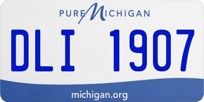 MI license plate DLI1907