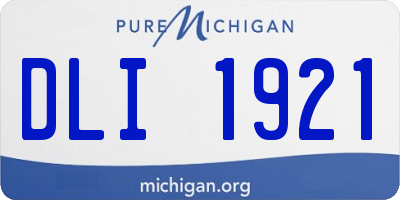 MI license plate DLI1921