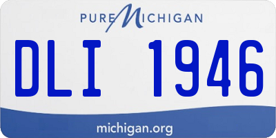 MI license plate DLI1946