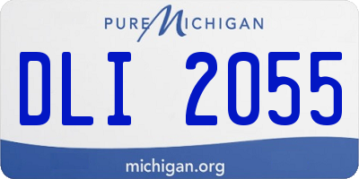 MI license plate DLI2055