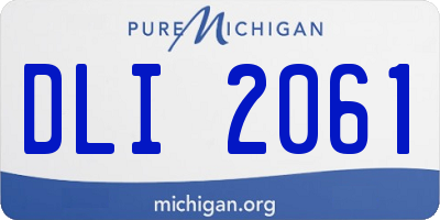 MI license plate DLI2061