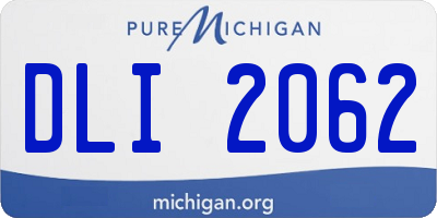 MI license plate DLI2062