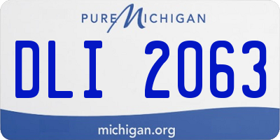 MI license plate DLI2063