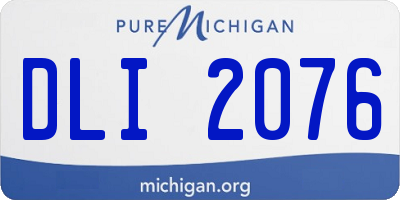 MI license plate DLI2076