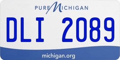 MI license plate DLI2089