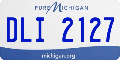 MI license plate DLI2127