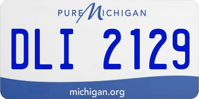 MI license plate DLI2129