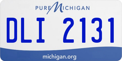 MI license plate DLI2131