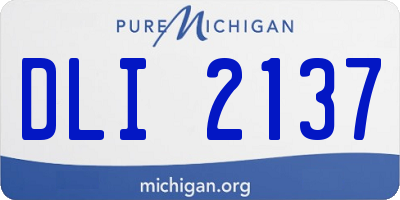 MI license plate DLI2137