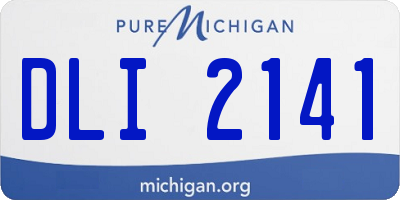 MI license plate DLI2141