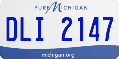 MI license plate DLI2147