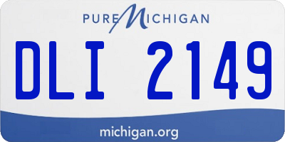 MI license plate DLI2149
