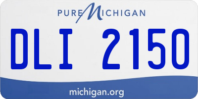 MI license plate DLI2150