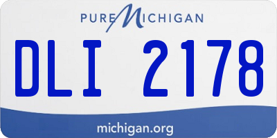 MI license plate DLI2178