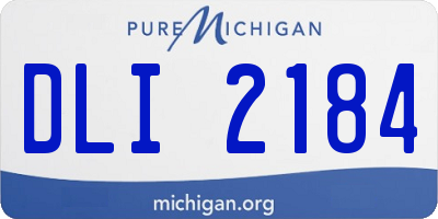 MI license plate DLI2184