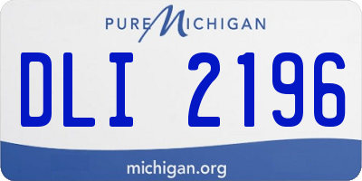 MI license plate DLI2196