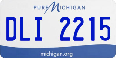MI license plate DLI2215