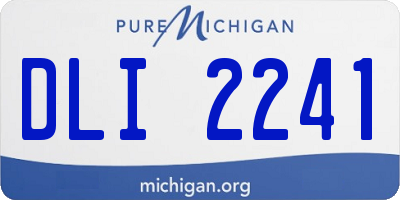 MI license plate DLI2241