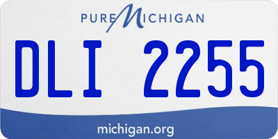 MI license plate DLI2255