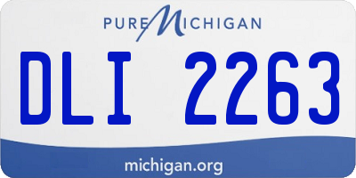 MI license plate DLI2263