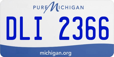 MI license plate DLI2366