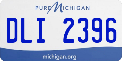 MI license plate DLI2396