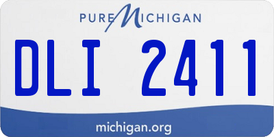 MI license plate DLI2411
