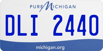 MI license plate DLI2440