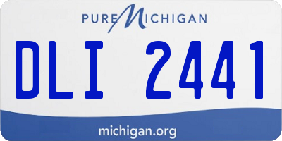 MI license plate DLI2441