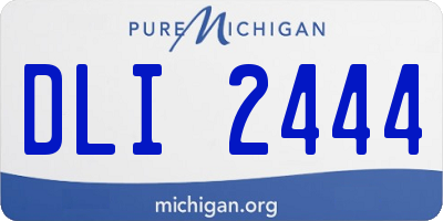 MI license plate DLI2444