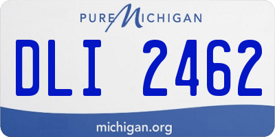 MI license plate DLI2462