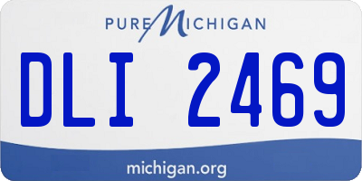 MI license plate DLI2469
